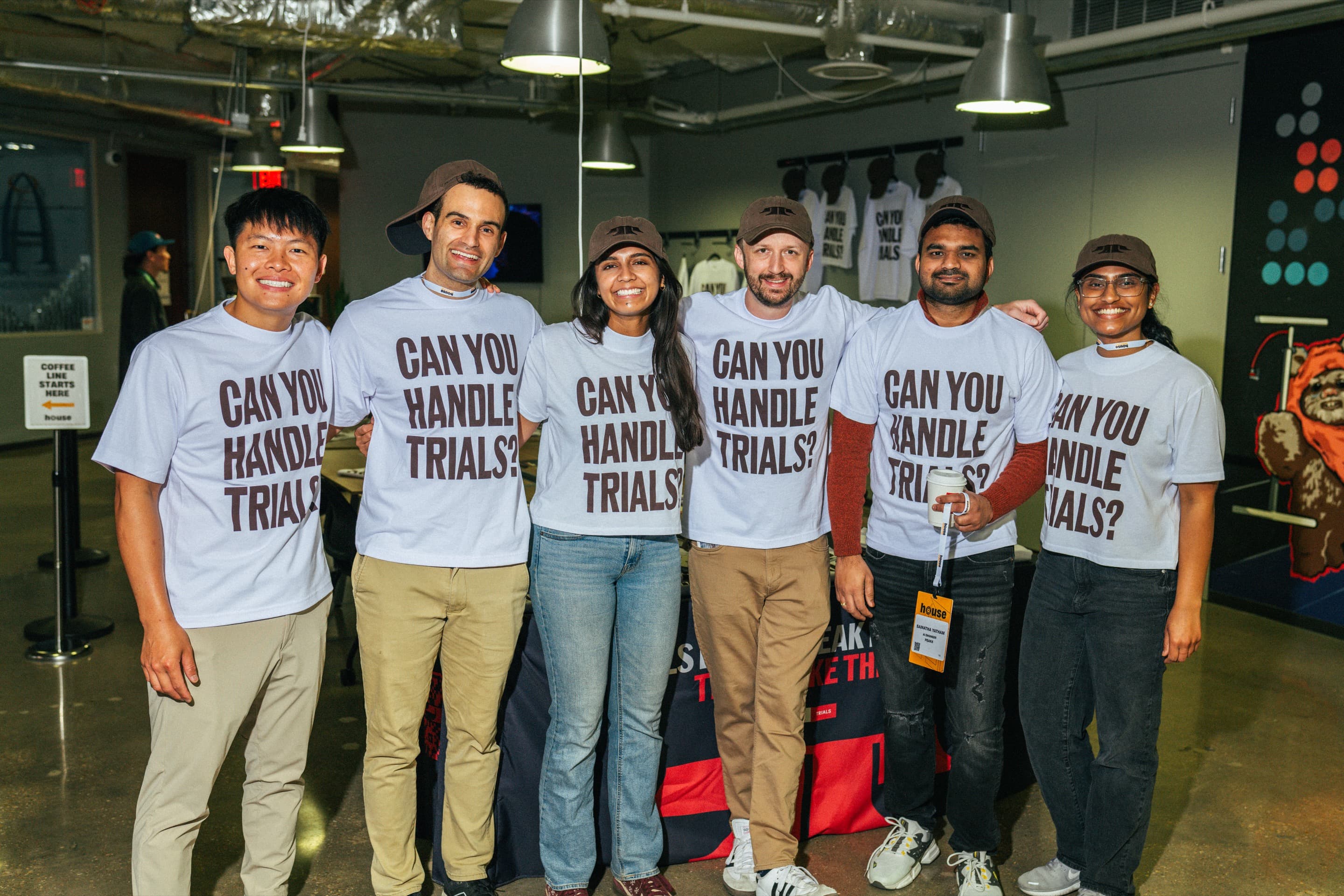 The Trials team at a PEAK6 event